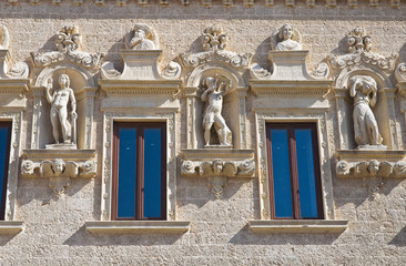 De Monti Castle of Corigliano d'Otranto. Puglia. Italy.