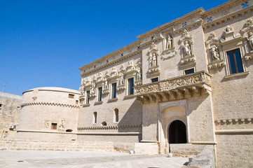 Fototapeta premium De Monti Castle of Corigliano d'Otranto. Puglia. Italy.