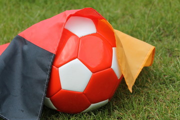 Deutschlandfahne mit Ball
