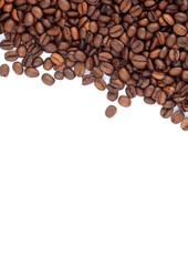 Brown roasted coffee beans