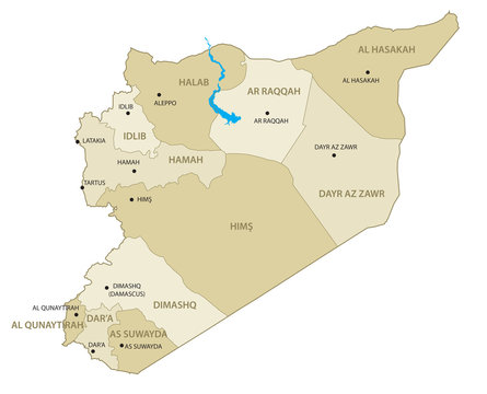 Syria vector map