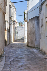 Alleyway. Corigliano d'Otranto. Puglia. Italy.
