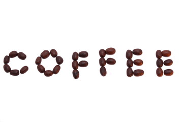 coffee on a white background