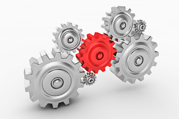 Konzept Teamwork, Sozial, St&auml;rke