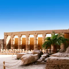 Gordijnen temple of Karnak Egypt © mitarart