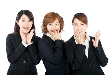 Beautiful young business woman. Portrait of asian.