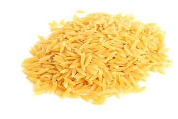 Pasta on white