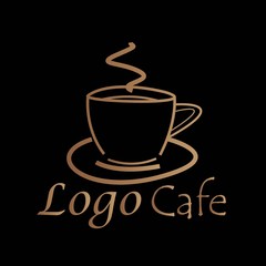 Logo cafe - obrazy, fototapety, plakaty