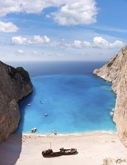 Shipwreck of the Navagio Beach in Zakynthos - Greece
