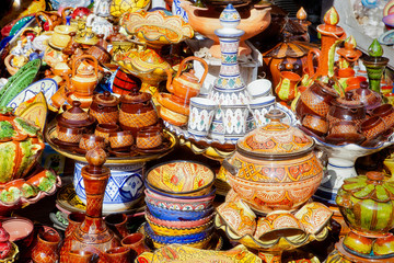 Traditional moroccan pottery