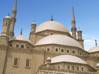 Fototapeta na wymiar Saladine meczet (Mohamed Ali Citadel) znajduje się w Kairze, Egipt