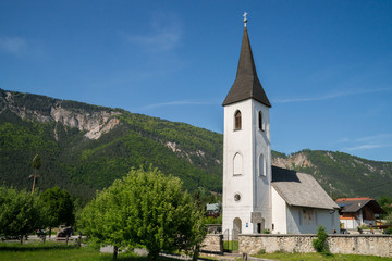Fototapeta na wymiar A church in a small village in Carinthia/Austria.