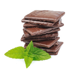 Mix chocolate and mint