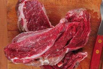 savory: uncooked raw bloody beef