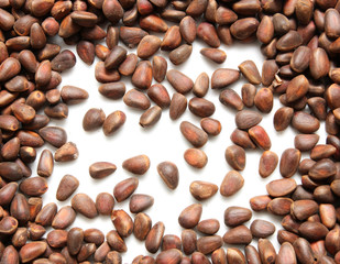 pine nuts in the background