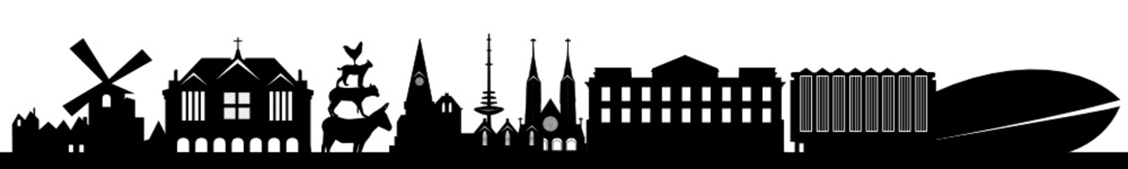 Fototapeta premium Skyline Bremen