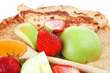 sweet food : big thin pancake