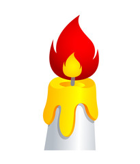 Vector icon candle