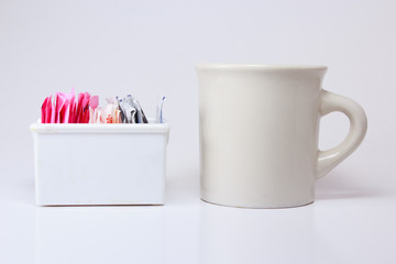 Coffee Cup and Sweeteners