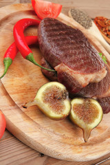 roasted lamb stea