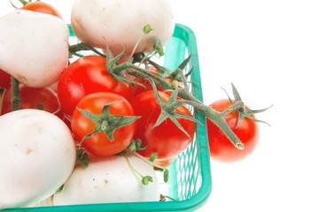 white mushroom and cherry