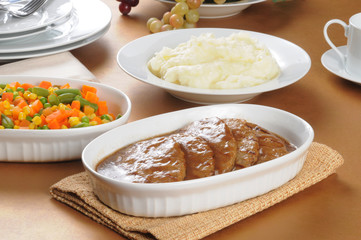 Buffet style dinner