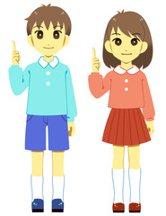 子供(指差し)