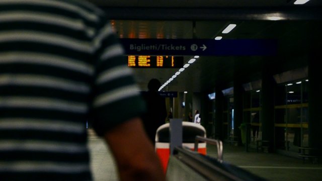 passengers at railway station