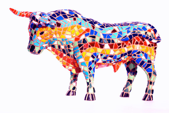 Bull in Gaudi style - spanish souvenir
