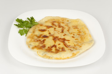 Fried bread with cheese - khachapuri