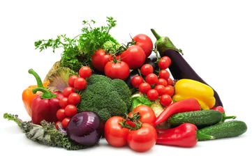 Foto op Plexiglas Groenten groenten verzamelen