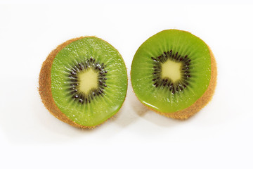 Fototapeta premium closed up fresh kiwi fruit