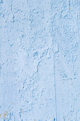 Putz auf Holz, blau, verwittert