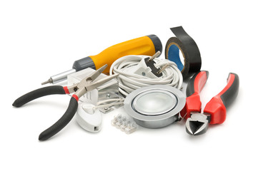 tools isolated on white