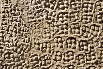 Wandstruktur, erdfarben