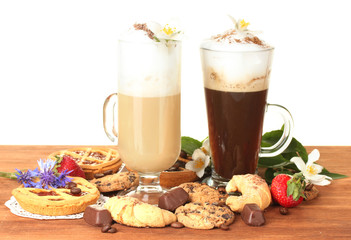 glasses of coffee cocktail