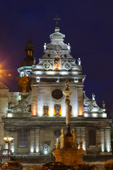 Obraz premium Church of St. Andrew and tower