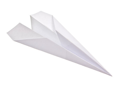 Paper plane isolated