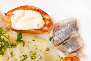 herring with potatoes