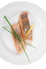 grilled norwegian salmon fillet