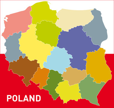 Fototapeta Poland Map