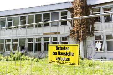 Abbruch eines Bürogebäudes
