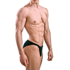 Fototapeta na wymiar an image of a handsome young muscular sports man