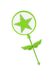 Magic wand with a star symbol.