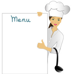 Looking my menu.