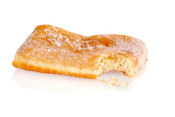 bite from a sugar donut