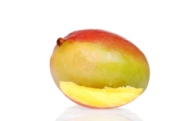 Mango with a slice