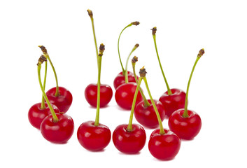 cherries isolated