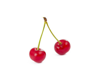 cherries isolated
