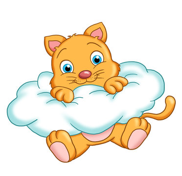 gatto sulla nuvola
